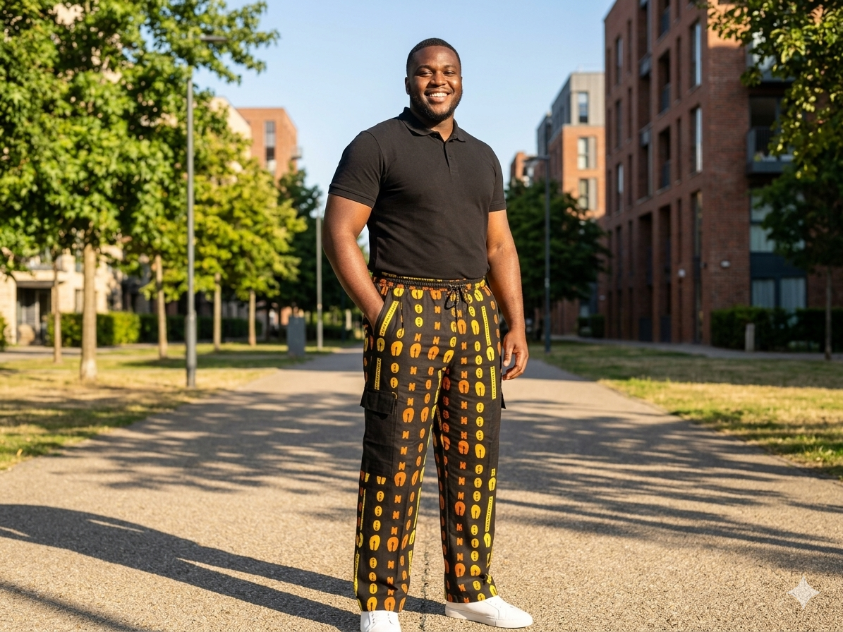 Ankara Adinkra Symbol Men's Cargo Pants