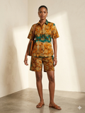 Ankara Amber Floral Print Women's Shorts and Top Set