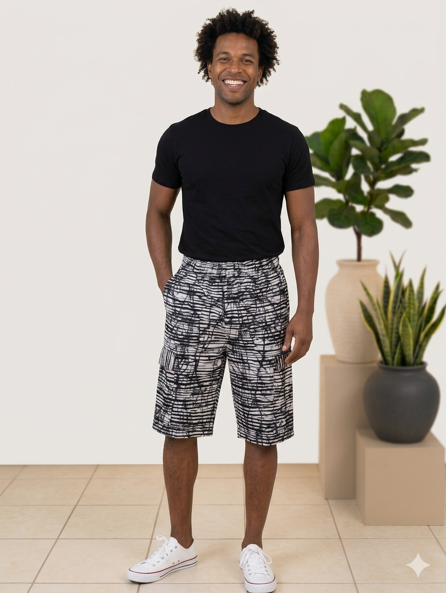 African Print Men's Ankara Shorts