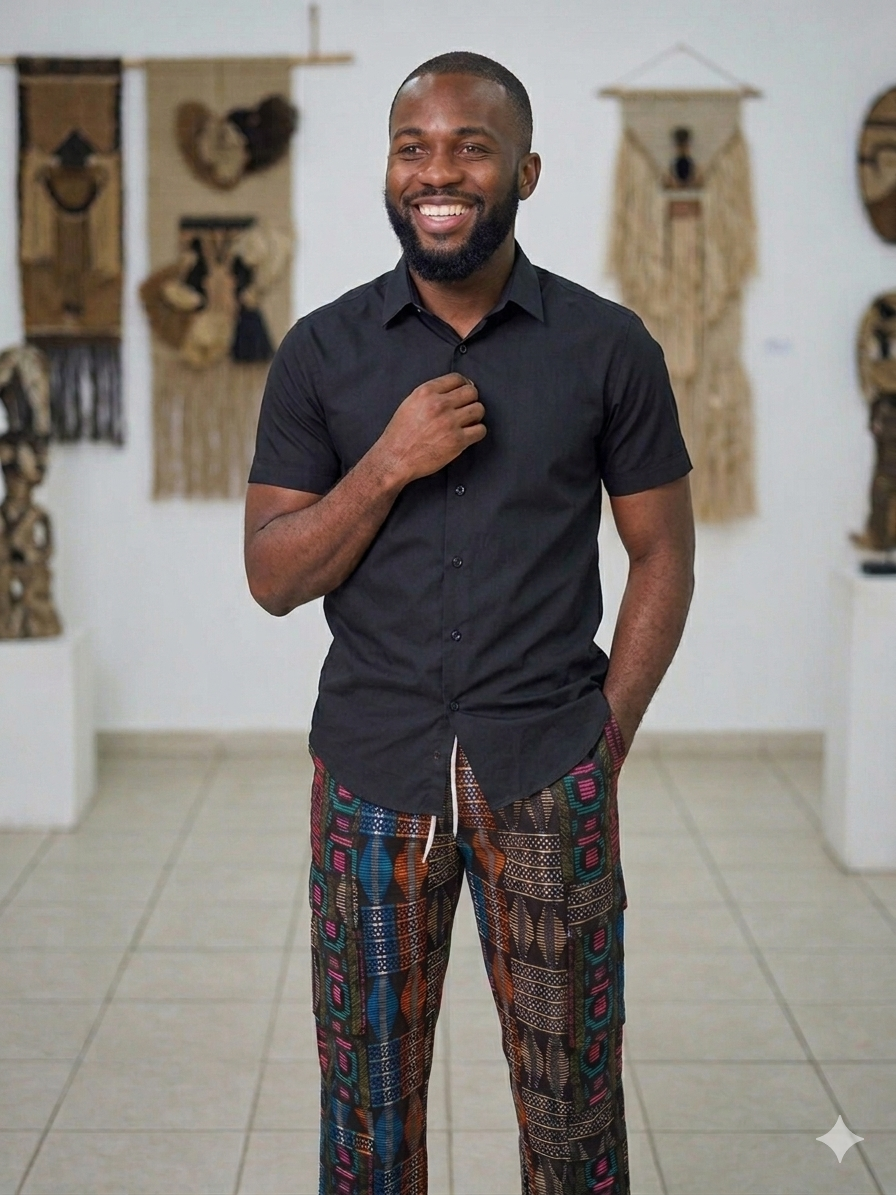 Ankara Multicolor abstract Men's Cargo Pants