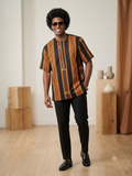 Men's Striped Short Sleeve Senator Top