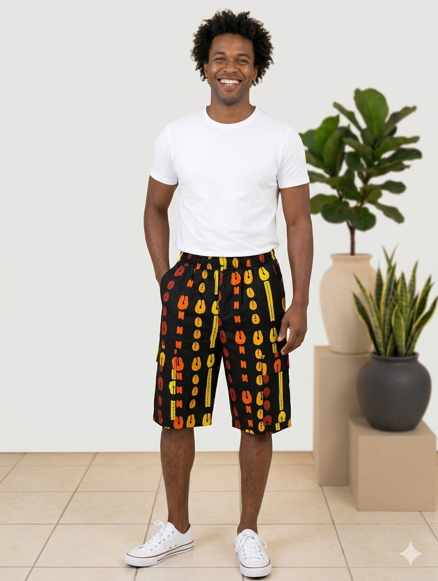 African Print Men's Ankara Shorts