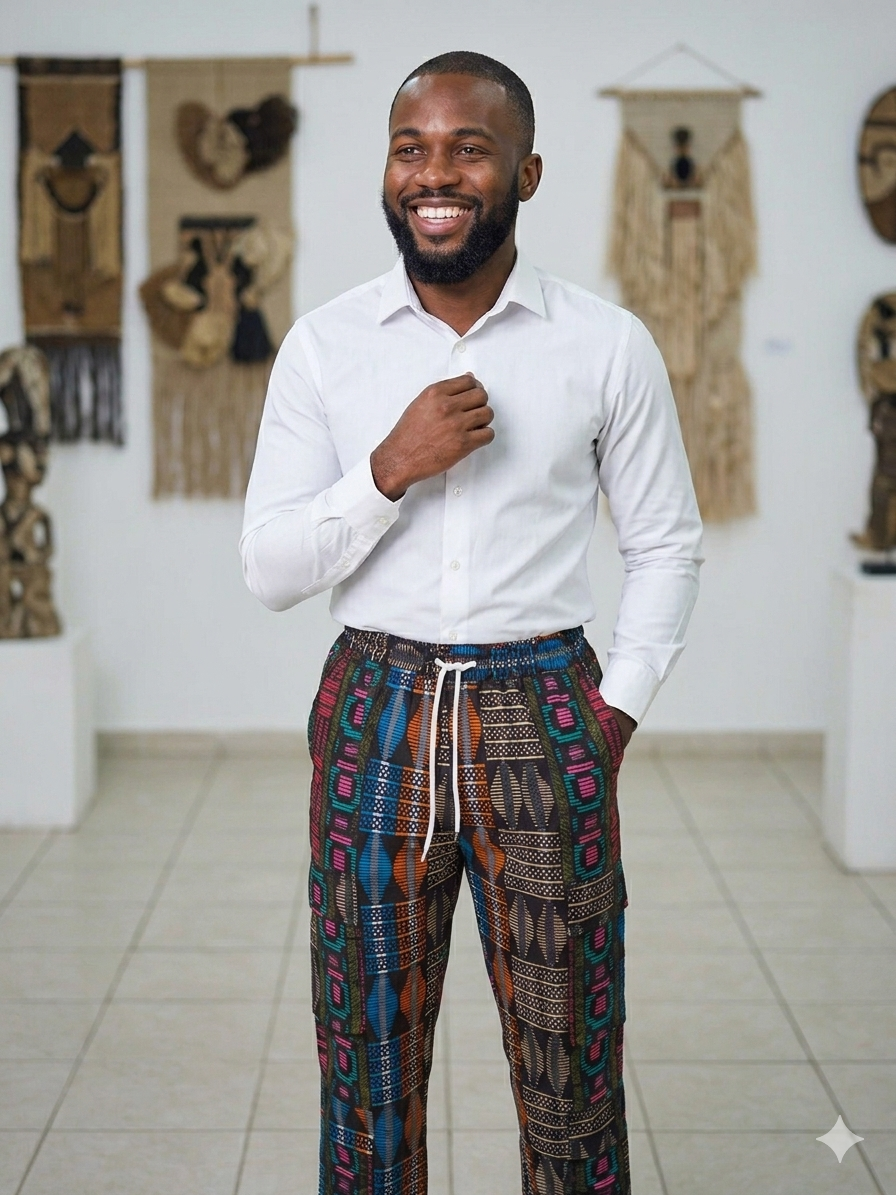 Ankara Multicolor abstract Men's Cargo Pants