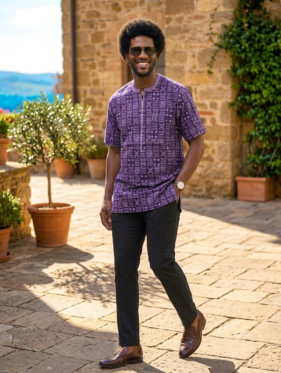 Bogolan Senator Short Sleeve Top